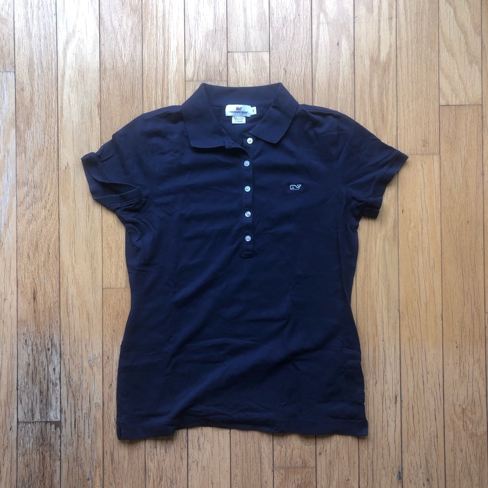 Women’s Vineyard Vines Polo in Navy Blue
